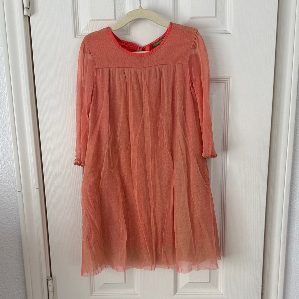 I Love Gorgeous Coral Formal Kids Dress